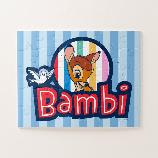 Bambi Striped Badge Jigsaw Puzzle (Horizontal)