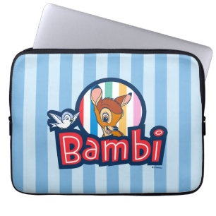 Bambi Striped Badge Laptop Sleeve