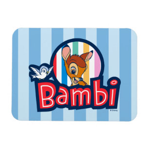 Bambi Striped Badge Magnet
