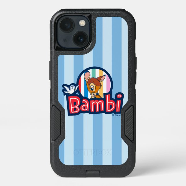 Bambi Striped Badge Otterbox iPhone Case (Back)