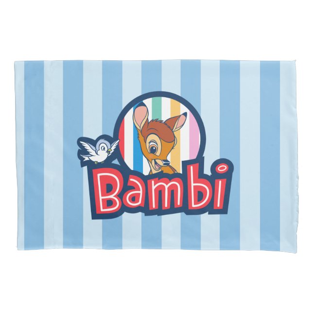 Bambi Striped Badge Pillow Case (Front)