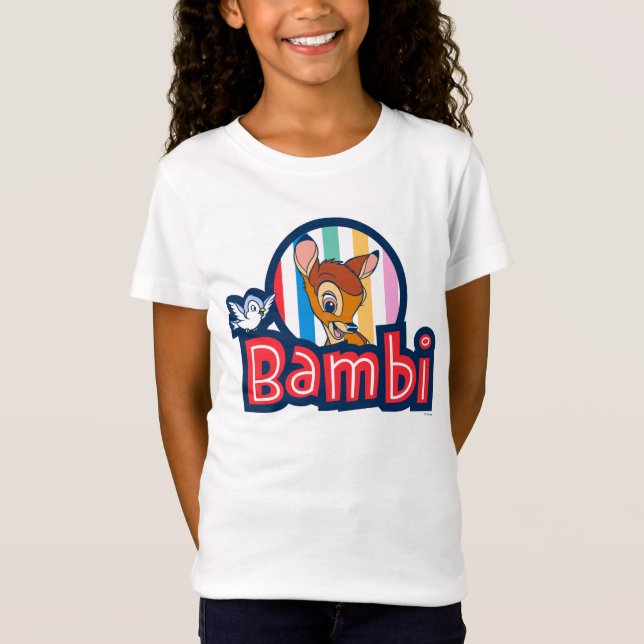 Bambi Striped Badge T-Shirt (Front)