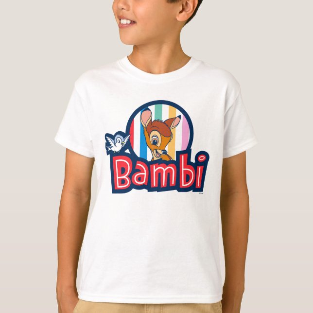 Bambi Striped Badge T-Shirt (Front)