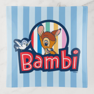 Bambi Striped Badge Trinket Tray
