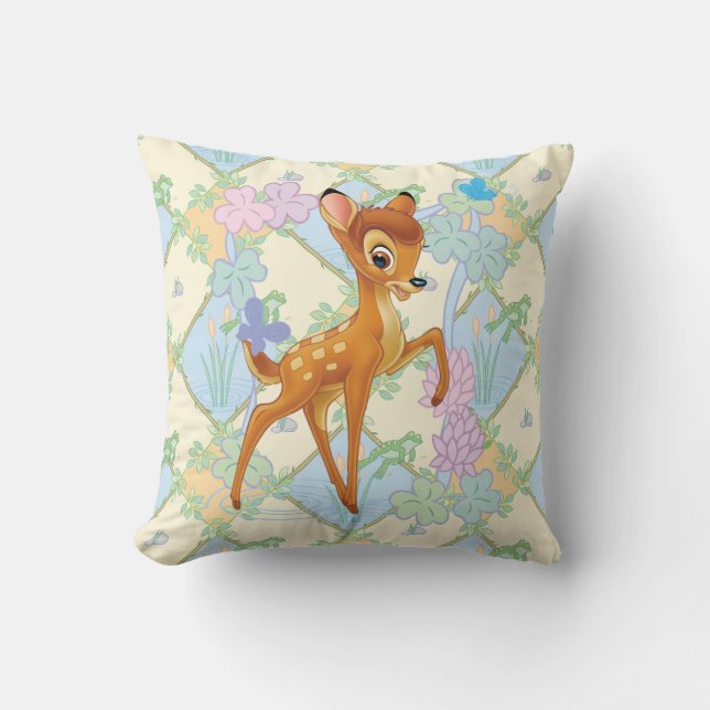 Bambi Throw Pillow (Front)