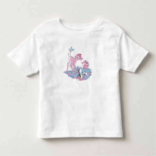 Bambi Thumper and Flower with Butterfly Toddler T_shirt