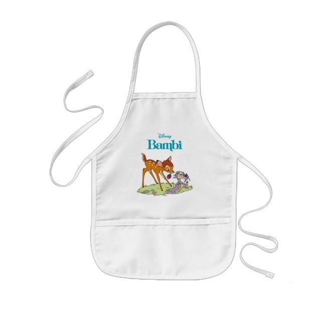 Bambi & Thumper Eating Clover Blossoms Kids' Apron (Front)