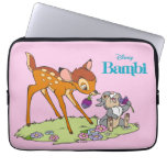 Bambi &amp; Thumper Eating Clover Blossoms Laptop Sleeve at Zazzle