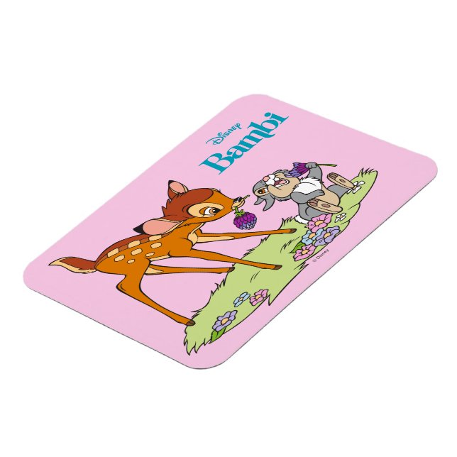 Bambi & Thumper Eating Clover Blossoms Magnet | Zazzle