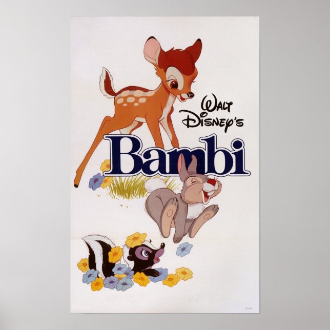 Bambi Thumper Flower Poster (Front)