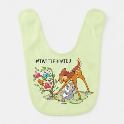 Bambi  Thumper Laughing At Birds Baby Bib