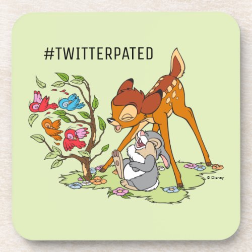 Bambi  Thumper Laughing At Birds Beverage Coaster