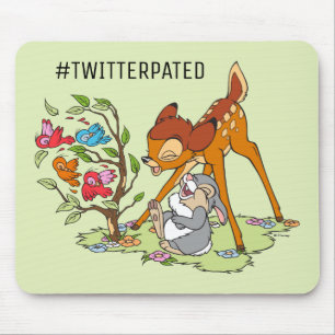 Bambi & Thumper Laughing At Birds Mouse Pad