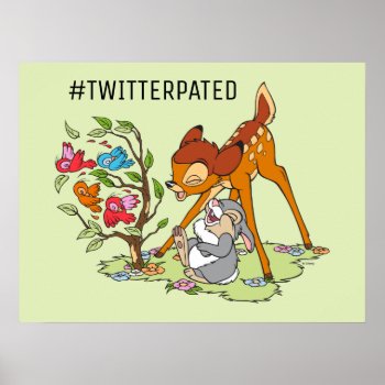 Bambi & Thumper Laughing At Birds Poster by bambi at Zazzle