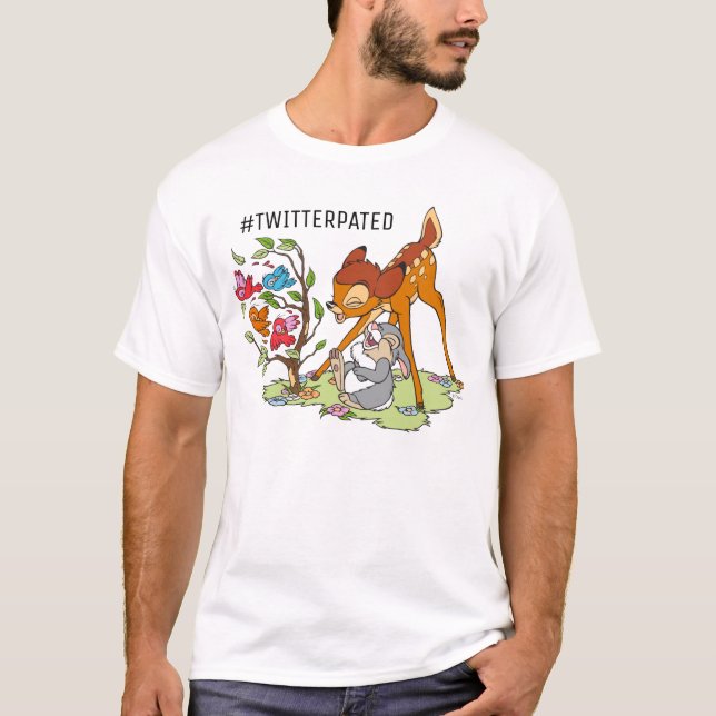 Bambi & Thumper Laughing At Birds T-Shirt (Front)