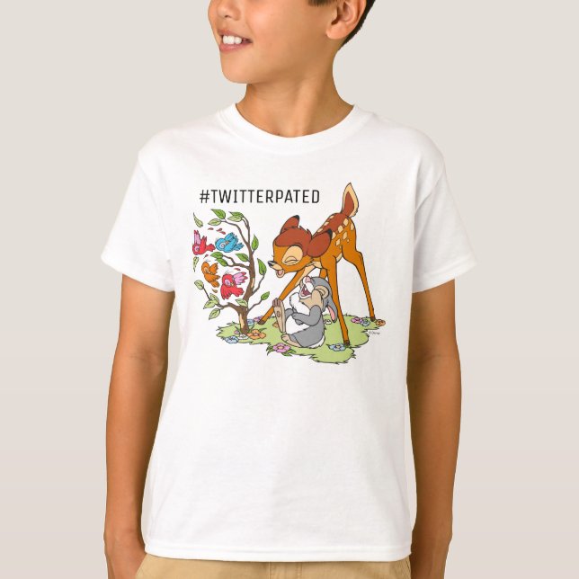 Bambi & Thumper Laughing At Birds T-Shirt (Front)