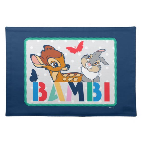 Bambi  Thumper Polka Dot Badge Cloth Placemat
