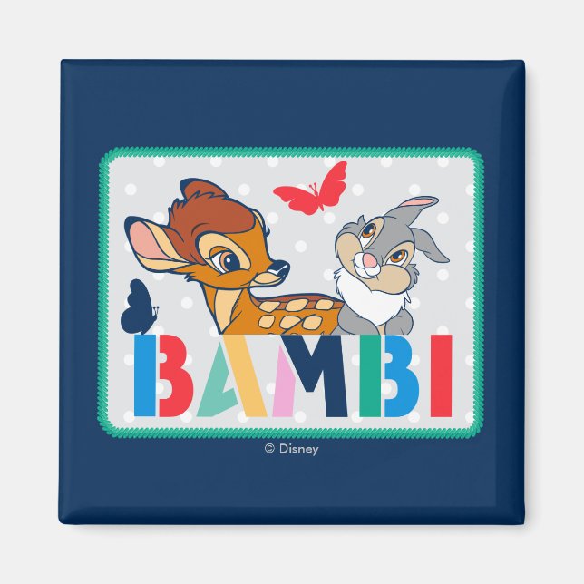Bambi & Thumper Polka Dot Badge Magnet (Front)