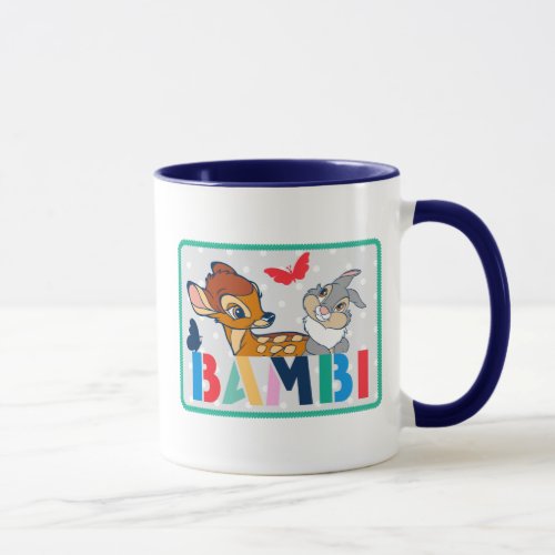 Bambi  Thumper Polka Dot Badge Mug