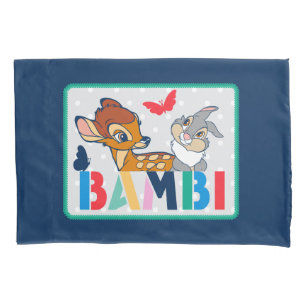 Bambi & Thumper Polka Dot Badge Pillow Case