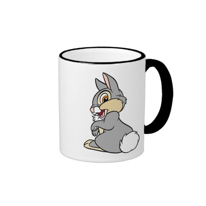 Bambi Thumper rabbit sitting Coffee Mugs