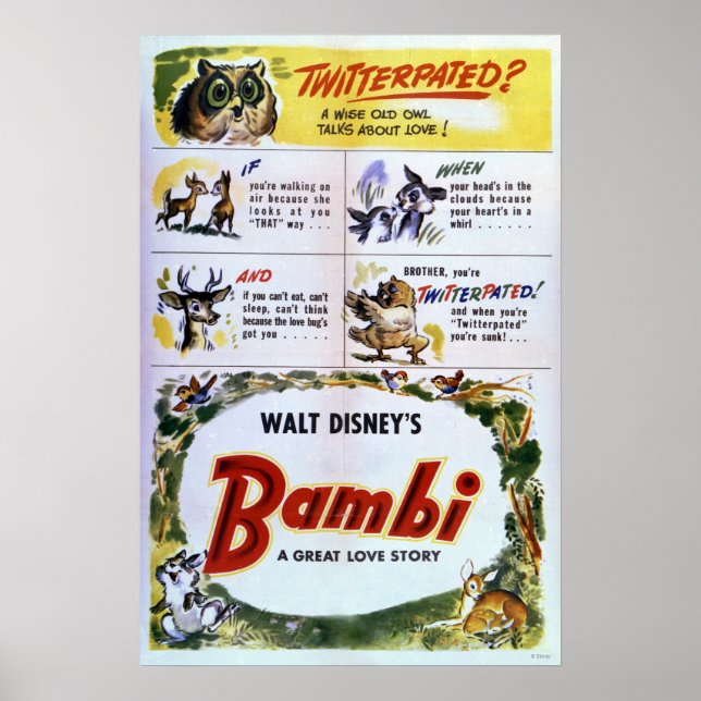 Bambi Twitterpated Poster (Front)