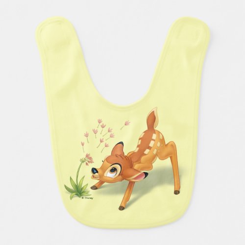 Bambi Watching Dandelion Seeds Fly Baby Bib