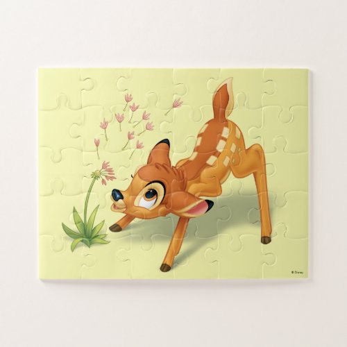 Bambi Watching Dandelion Seeds Fly Jigsaw Puzzle