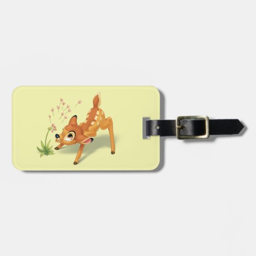 Bambi Watching Dandelion Seeds Fly Luggage Tag