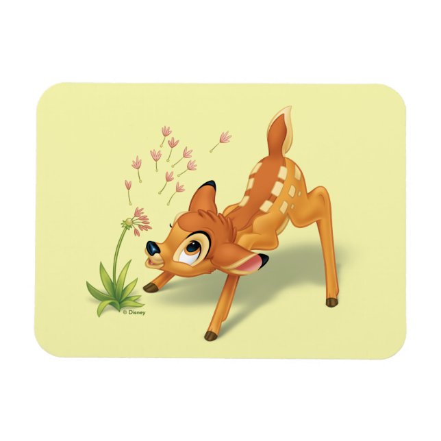 Bambi Watching Dandelion Seeds Fly Magnet (Horizontal)