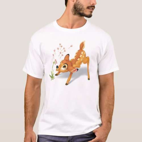 Bambi Watching Dandelion Seeds Fly T_Shirt