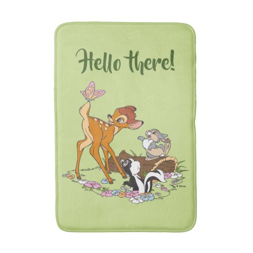 Bambi With Butterfly On Tail Bath Mat