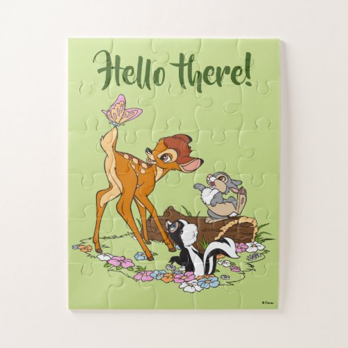 Bambi With Butterfly On Tail Jigsaw Puzzle
