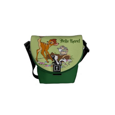 Bambi With Butterfly On Tail Messenger Bag