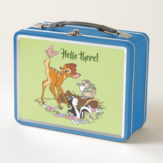 Bambi With Butterfly On Tail Metal Lunch Box (Front)