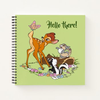 Bambi With Butterfly On Tail Notebook by bambi at Zazzle