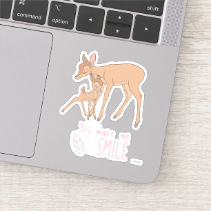 Bambi You Make Me Smile Sticker