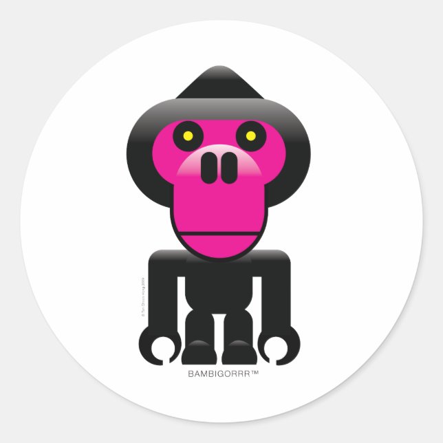 BambiGorrr™ Classic Round Sticker (Front)
