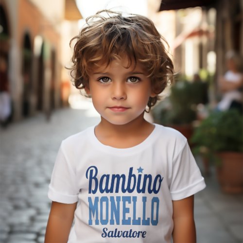 Bambino Monello Funny Italian Little Boys T_Shirt
