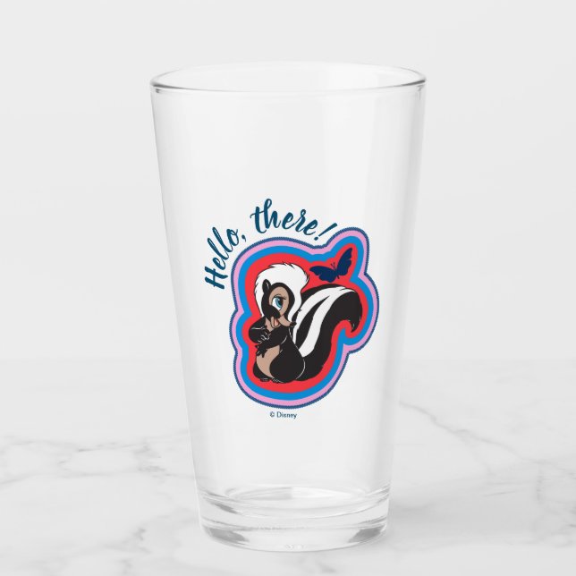 Bambi's Flower & Butterfly Badge Glass (Front)