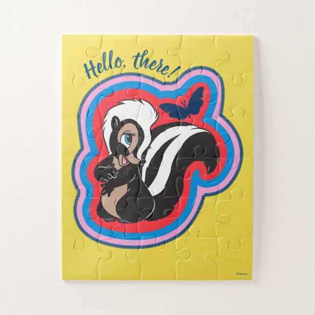 Bambi's Flower & Butterfly Badge Jigsaw Puzzle (Vertical)