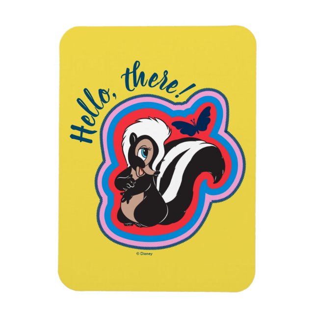 Bambi's Flower & Butterfly Badge Magnet (Vertical)