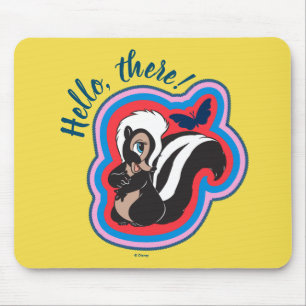 Bambi's Flower & Butterfly Badge Mouse Pad