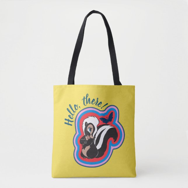 Bambi's Flower & Butterfly Badge Tote Bag (Front)