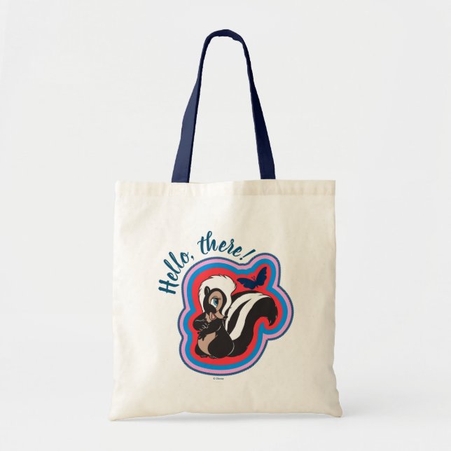 Bambi's Flower & Butterfly Badge Tote Bag (Front)