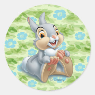 Bambi's Thumper Holding His Feet Classic Round Sticker