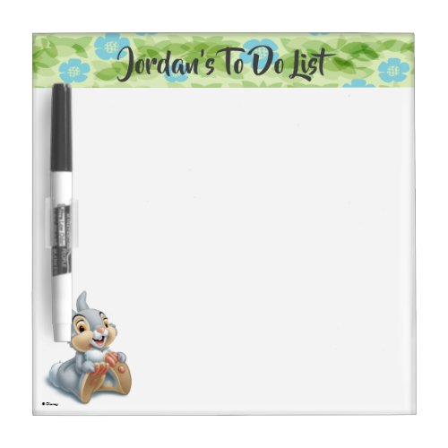 Bambis Thumper Holding His Feet Dry Erase Board
