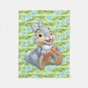 Bambi's Thumper Holding His Feet Fleece Blanket