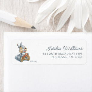 Bambi's Thumper Holding His Feet Label