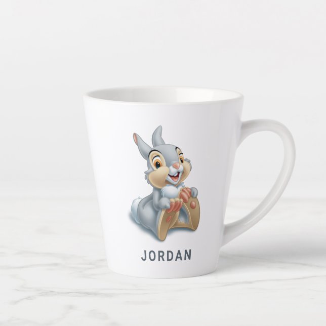 Bambi's Thumper Holding His Feet Latte Mug (Right)